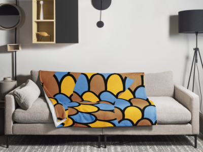 colorful large size blankets with pattern print multicolor